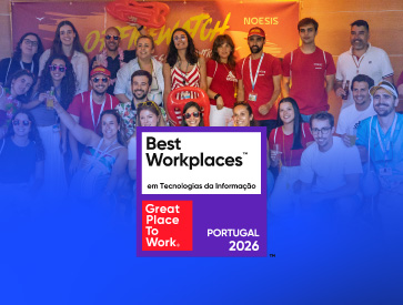 Cardsite highlighting Noesis' recognition as a Best Workplaces™ in Information Technology 2026