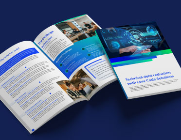 ebook about Technical debt reduction with Low-Code Solutions